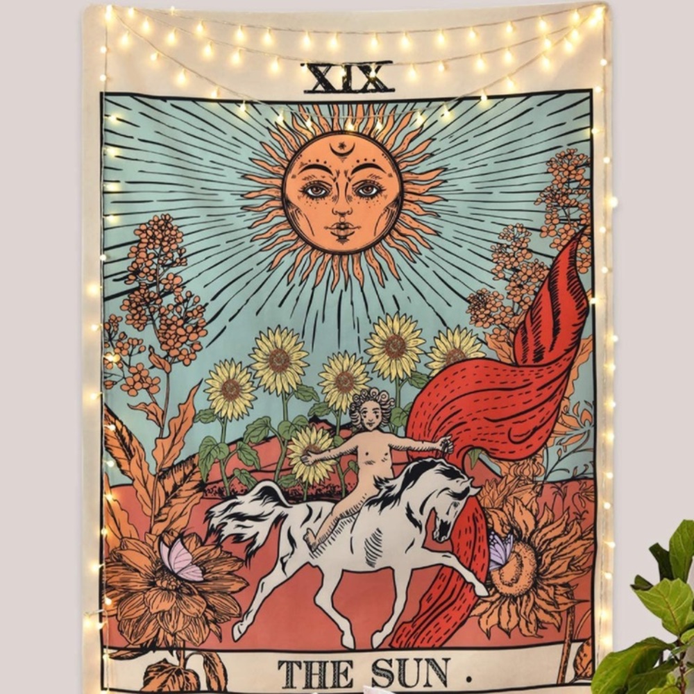 Tarot Medieval Vintage Antique Tapestry ArtDecor for Outdoor/Indoor/Dorm/Bedroom